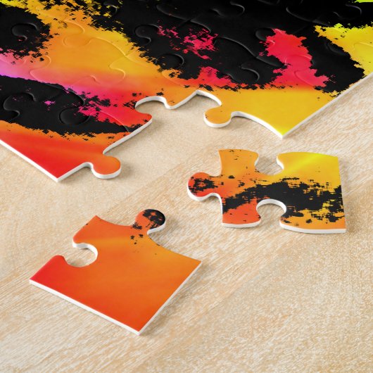 Abstract tekenen legpuzzel (Zijkant)