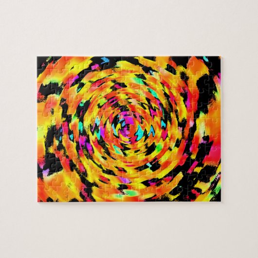 Abstract tekenen legpuzzel (Horizontaal)