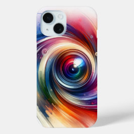 abstract telefoonhoesje, iPhone 15 case