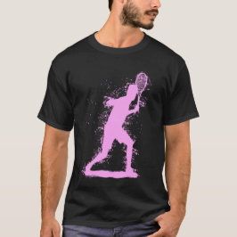 Abstract tennisontwerp t-shirt