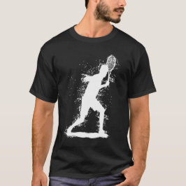 Abstract tennisontwerp t-shirt