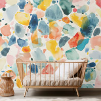 Abstract Terazzo Waterverf kwekerij ontwerp