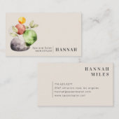 Abstract Terra Biologische Vormen Modern Visitekaa Visitekaartje (Voorkant / Achterkant)