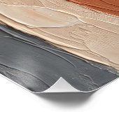 Abstract Terracotta Boho Wall Art Perfect Poster (Hoek)