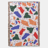 Abstract Terrazzo Handtekening kleurrijk patroon Deken (Voorkant Verticaal)