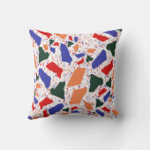 Abstract Terrazzo Handtekening kleurrijk patroon Kussen (Achterkant)