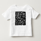 Abstract Terrazzo Mosaic Black en White Pattern Kinder Shirts (Voorkant)