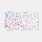 Abstract Terrazzo Mosaic Pink & Blue Pattern Bedankdoosjes (Uitgevouwen)