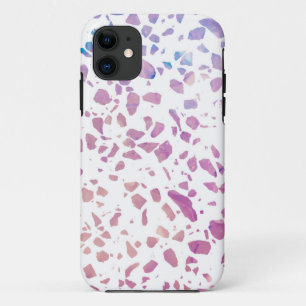 Abstract Terrazzo Mosaic Pink & Blue Pattern Case-Mate iPhone Case