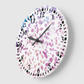 Abstract Terrazzo Mosaic Pink & Blue Pattern Grote Klok (Hoek)