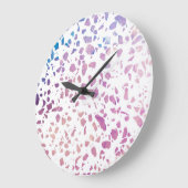 Abstract Terrazzo Mosaic Pink & Blue Pattern Grote Klok (Hoek)