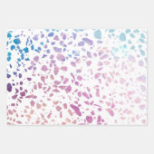 Abstract Terrazzo Mosaic Pink & Blue Pattern Inpakpapier Vel (Voorkant)