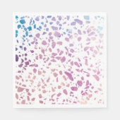 Abstract Terrazzo Mosaic Pink & Blue Pattern Servet (Voorkant)