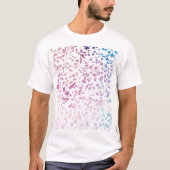 Abstract Terrazzo Mosaic Pink & Blue Pattern T-shirt (Voorkant)