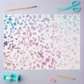 Abstract Terrazzo Mosaic Pink & Blue Pattern Tissuepapier (Craft)