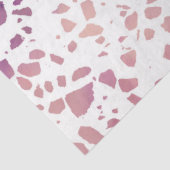 Abstract Terrazzo Mosaic Pink & Blue Pattern Tissuepapier (Detail)