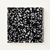 Abstract Terrazzo Mosaic White Sketchbook Notitieboek (Achterkant)