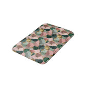 Abstract terrazzo patroon met gouden accenten badmat (Gekanteld)