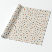 Abstract Terrazzo-spikkelpatroon Cadeaupapier (Uitgerold)