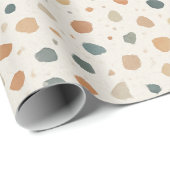Abstract Terrazzo-spikkelpatroon Cadeaupapier (Rol Hoek)