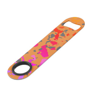 Abstract Terrazzo Stijl Kleur Spat Patroon Speed Flessenopener