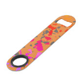 Abstract Terrazzo Stijl Kleur Spat Patroon Speed Flessenopener (Achterkant Gekanteld)