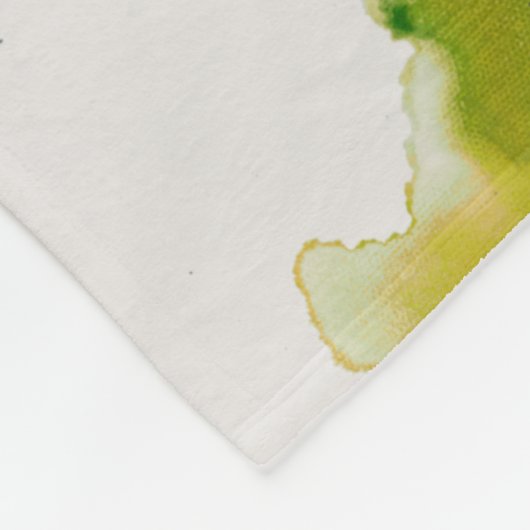 Abstract terrein - blauw fleece deken (Hoek)