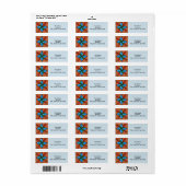 Abstract terugzendadres van het ontwerp, windmolen etiket (Full Sheet)