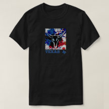 Abstract Texas Bull T-shirt