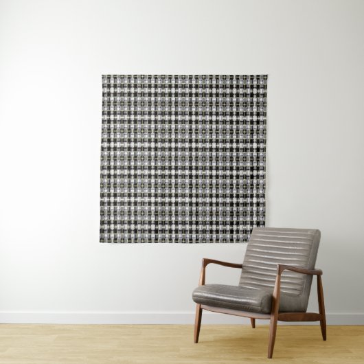 abstract texture, colorful checkered pattern, simp wandkleed (In Situ (horizontaal))
