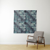 Abstract textured grey blue grunge pattern. wandkleed (In Situ (horizontaal))