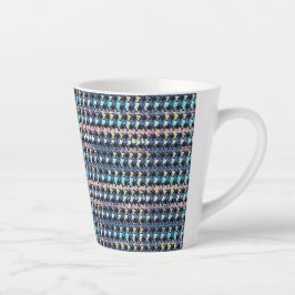 Abstract Textuur Streep Geometrisch Patroon  1325 Latte Mok