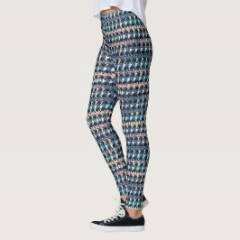 Abstract Textuur Streep Geometrisch Patroon  1325 Leggings