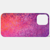 Abstract textuurontwerp in roze en paars Case-Mate iPhone case (Achterkant (horizontaal))