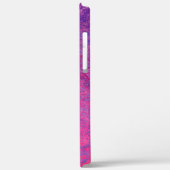 Abstract textuurontwerp in roze en paars Case-Mate iPhone case (Achterkant / Links)