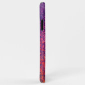 Abstract textuurontwerp in roze en paars Case-Mate iPhone case (Achterkant/rechts)