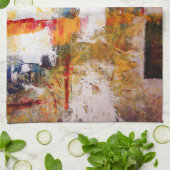 Abstract Theedoek (Gevouwen)