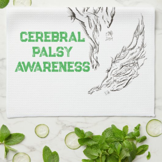 abstract theedoek (Gevouwen)