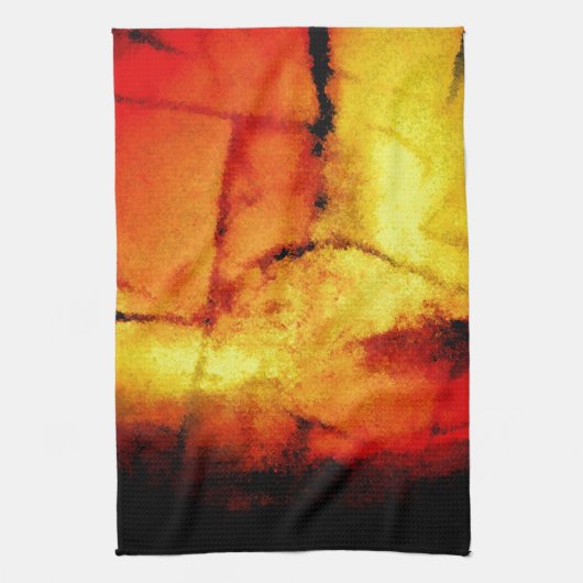 Abstract Theedoek (Verticaal)