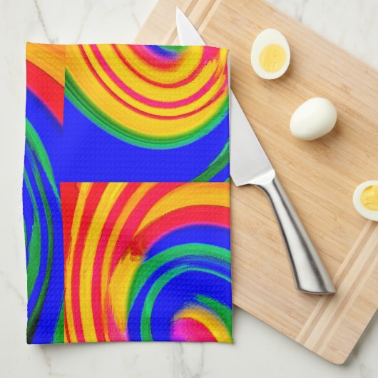 Abstract Theedoek (Quarter Fold)