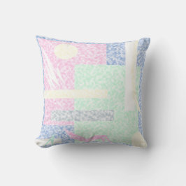 Abstract thema kunstpasta Turquoise roze wolken Kussen