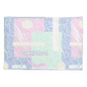 Abstract thema kunstpasta Turquoise roze wolken Kussensloop (Achterkant)