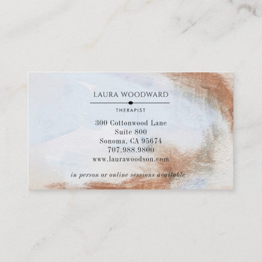 Abstract Therapeut Visitekaartje (Achterkant)