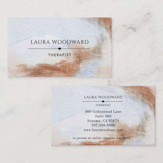 Abstract Therapeut Visitekaartje (Voorkant / Achterkant)