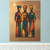 Abstract Three Wise Men Canvas Afdruk (Insitu (Houten vloer))