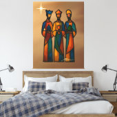 Abstract Three Wise Men Canvas Afdruk (Insitu (Slaapkamer))