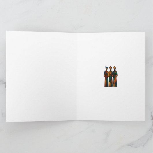 Abstract Three Wise Men Kaart (Binnen)