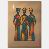 Abstract Three Wise Men Magneet (Voorkant)