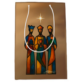 Abstract Three Wise Men Medium Cadeauzakje