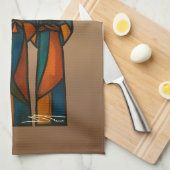 Abstract Three Wise Men Theedoek (Quarter Fold)